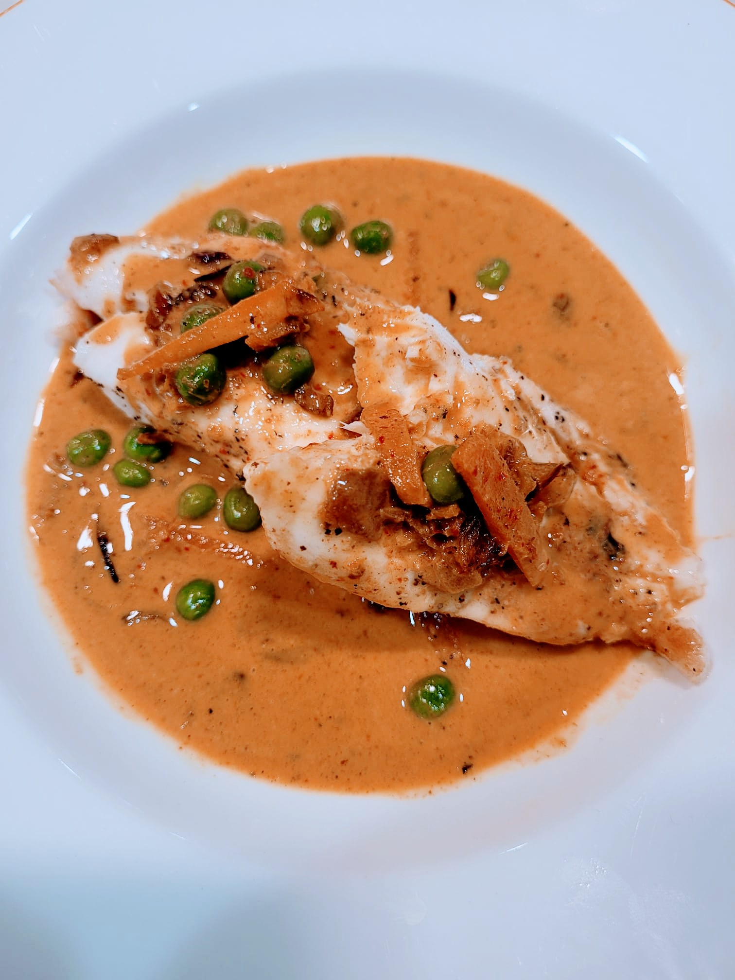 Coconut tilapia curry